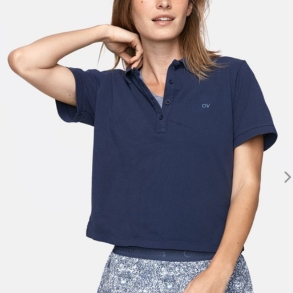 Navy Outdoor Voices top/polo